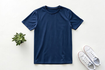 blue tshirt mockup isolated PNG