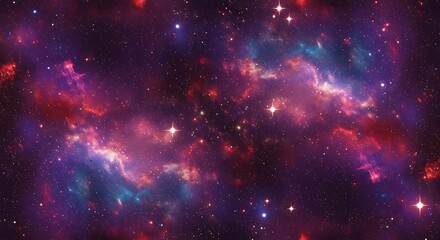 Crimson Nebula's Embrace AI Generated