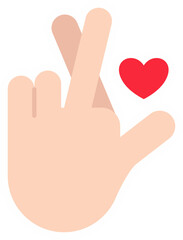 Hand Sign Sticker Element Set