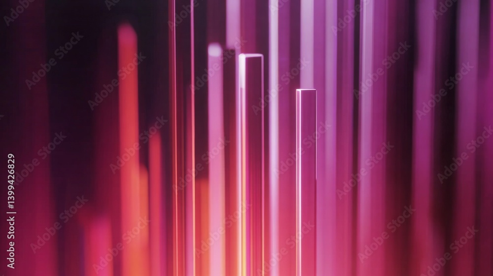 Poster dynamic bar graph with motion effects, bars growing from the bottom, business theme