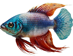 Fototapeta premium giant siamese fighting fish isolated