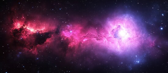Vibrant Cosmic Cloudscape: A Stunning Display of Space Nebula Formation
