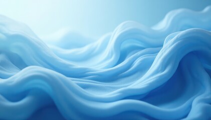 Obraz premium Softly swirling misty blue hue with gentle wave-like texture and subtle organic curves, soft texture, serene atmosphere