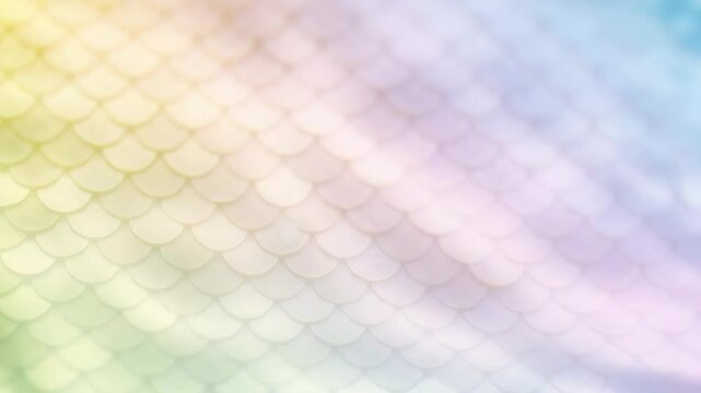 Pastel Rainbow Mermaid Scales Close Up Texture Background