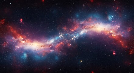 Obraz premium Cosmic Embers AI Generated