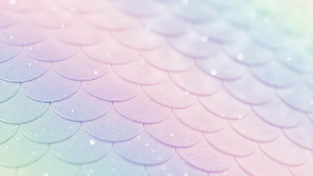 Pastel Rainbow Mermaid Scales Glittering Texture Background
