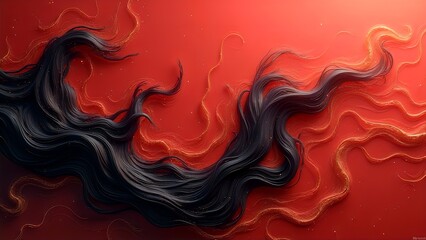 abstract celebration illustration calligraphy chinese language day  with red background