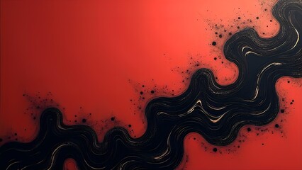 abstract celebration illustration calligraphy chinese language day  with red background