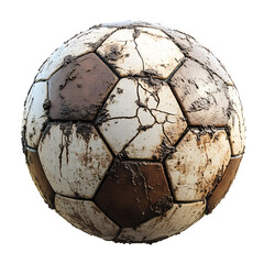 Muddy Soccer Ball 3D Render