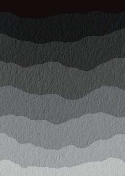 Black color to light grey color leyer on paper background for decoratuon on modren style , mineral and construction  building concept.