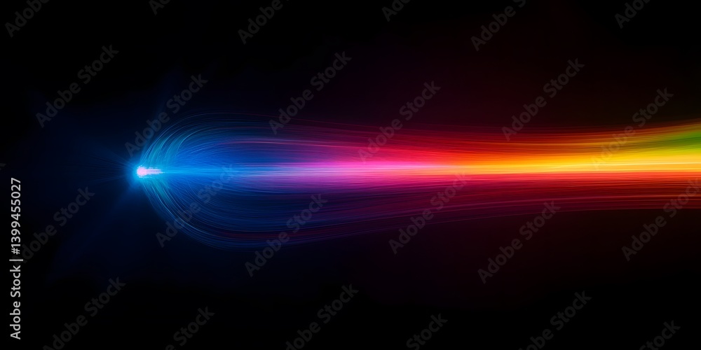 Poster spectrum of light emitting from a point source