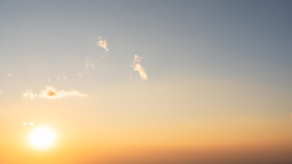 Golden hour Sunset morning sky backgrounds