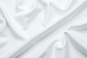 Obraz premium Soft white fabric texture with subtle wrinkles and creases, seamless background, soft focus