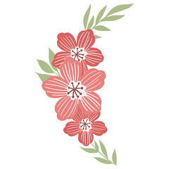 Cute decorative flower illustration