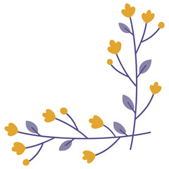 Simple decorative floral