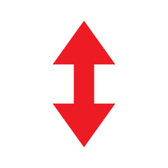 up down arrow icon design illustration