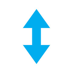 up down arrow icon design illustration