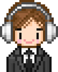 Obraz premium 헤드셋직장인