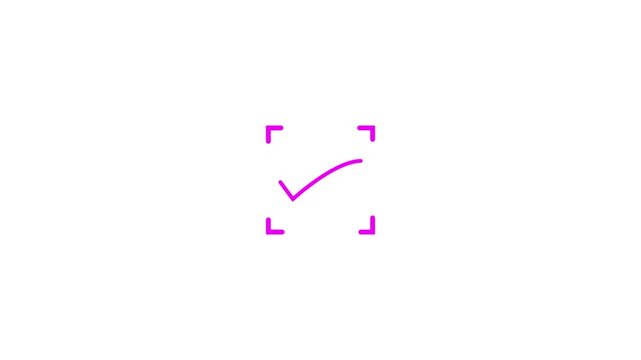Security Access Verification icon animation,Security Verification icon animated. Antivirus secure crime detection password pass account profile safety access. animated barcode scanner qr code 