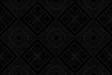 Ethnic seamless patterns with simple shapes. Tribal and ethnic fabrics. African, American, Mexican, Indian styles. Simple geometric pattern elements are best used in design, textile printing.