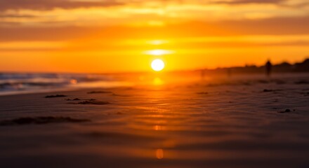 Obraz premium Golden Hour's Embrace AI Generated
