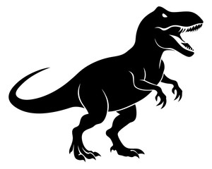 T-Rex Dinosaur Vector Silhouettes & SVG Icon, Dinosaur SVG Vector Design