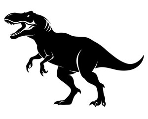 T-Rex Dinosaur Vector Silhouettes & SVG Icon, Dinosaur SVG Vector Design
