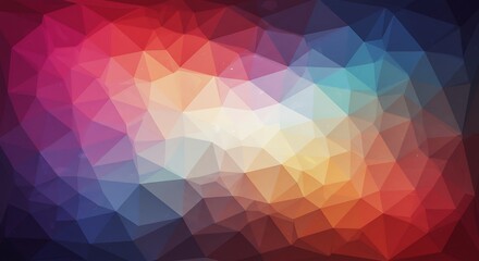 Obraz premium Chromatic Polygons AI Generated