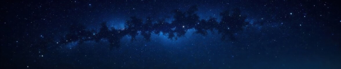 Fototapeta premium starry night sky with twinkling stars on black background, nighttime, space, galaxy