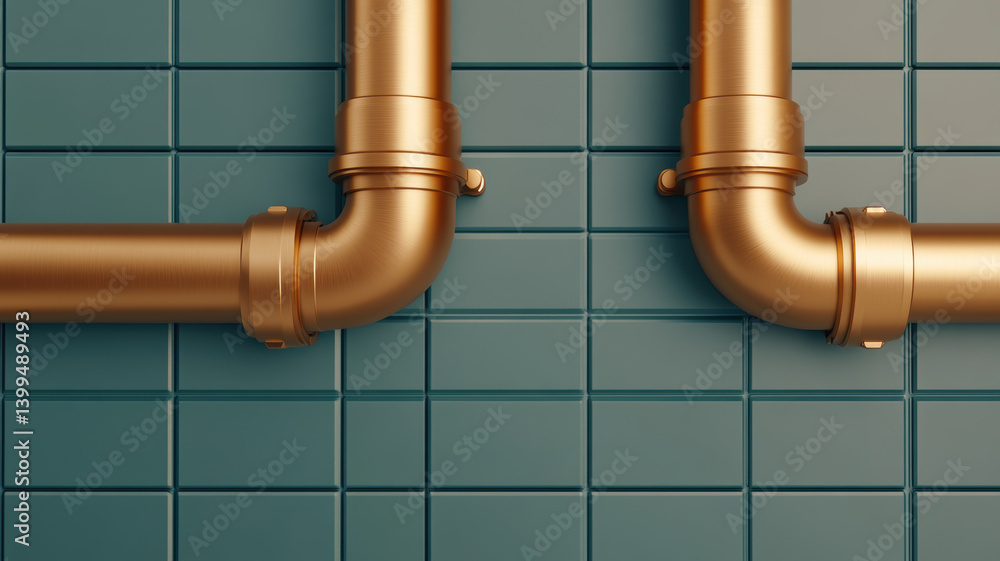 Aufkleber copper pipes form robust system that enhances plumbing efficiency while adding touch of elegance to 