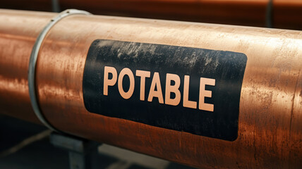 Copper pipe system designed for potable water transport ensures safety and reliability in plumbing installations