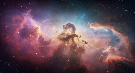 Fototapeta premium Cosmic Canvas AI Generated