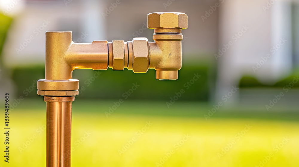 Aufkleber copper pipe system is essential for efficient plumbing and water flow, showcasing durability and fun