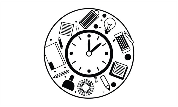 Clock Time Management Office Tools