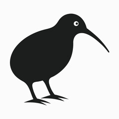 Kiwi Bird Minimal Silhouette Perfect for Decor