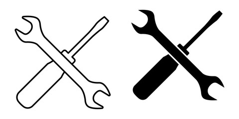 Vector illustration of Mechanic icon set isolated on transparent background