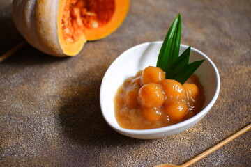 Bubur candil pumpkin on the table 