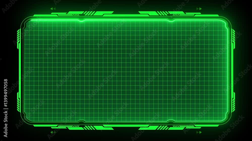 Fototapete abstract technology hud frame background. computer interface hud motion texture. futuristic pattern 