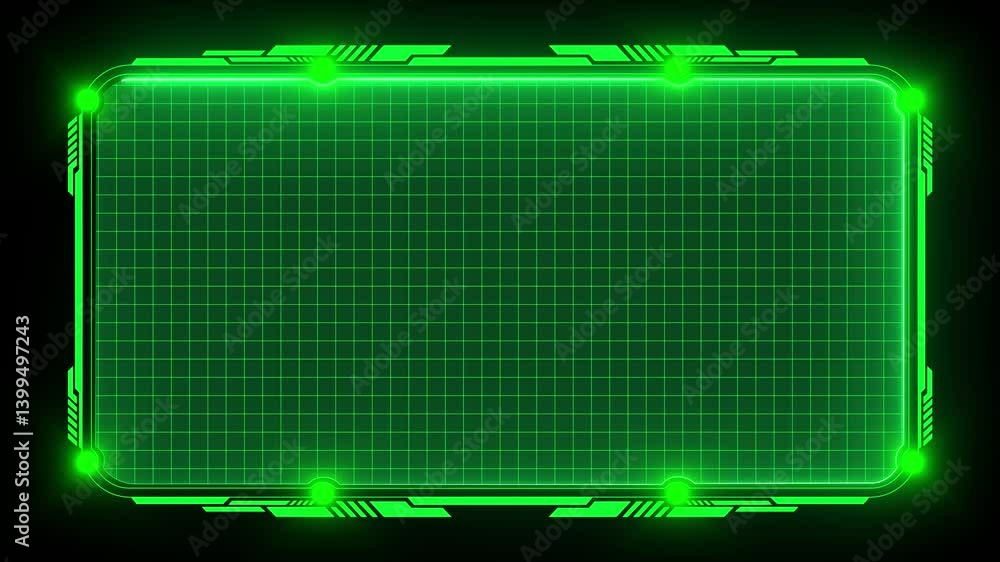 Fototapete abstract technology hud frame background. computer interface hud motion texture. futuristic pattern 