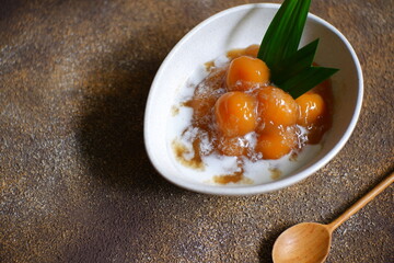 A bowl of bubur candil 