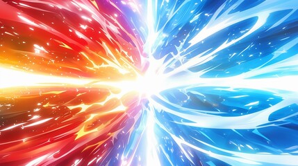 " 相対的な赤と青のエナジーのバックグラウンド "..