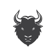Bull head logo and symbol illustration