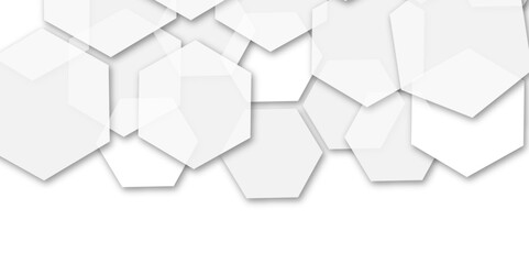 Elegant 3D White AND GREY  Light Geometric Technology Structure with Polygonal Honeycomb Details, Abstract Visuals, and Luxury Pattern Design Elements for a Contemporary High-Tech Background