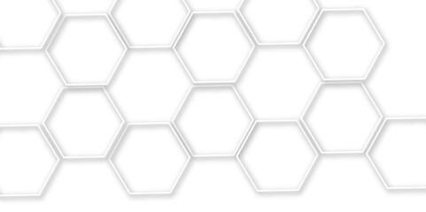 Elegant 3D White AND GREY  Light Geometric Technology Structure with Polygonal Honeycomb Details, Abstract Visuals, and Luxury Pattern Design Elements for a Contemporary High-Tech Background