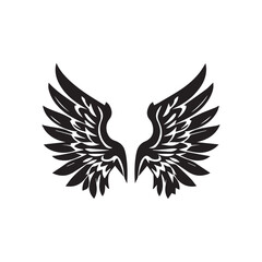 Wing logo and symbol illustration