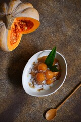 Top view of bubur candil 