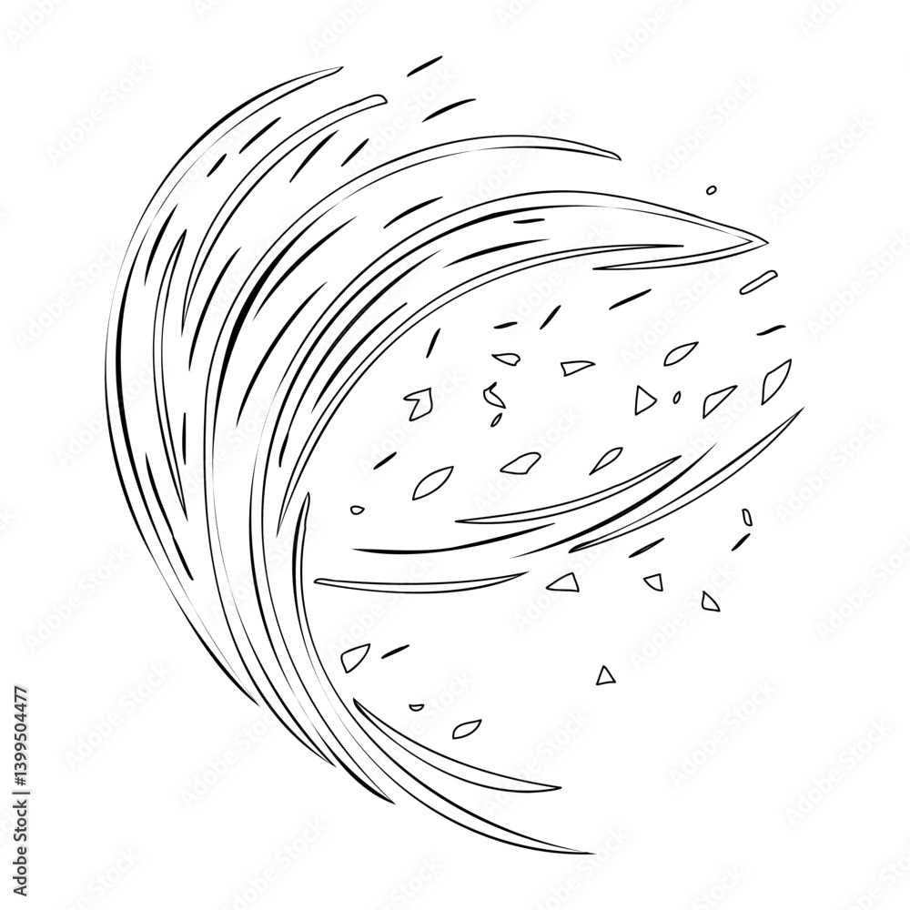 Poster whimsical stroke dynamics in linear composition