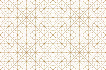 Seamless ornate floral pattern background for elegant geometric design.