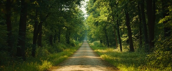 Obraz premium Sunlit Forest Path (3)