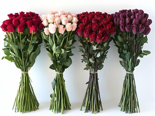 Obraz premium Colorful rose bouquets (1)